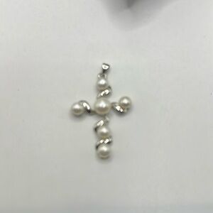 Freshwater 18k Gold Plate Cross